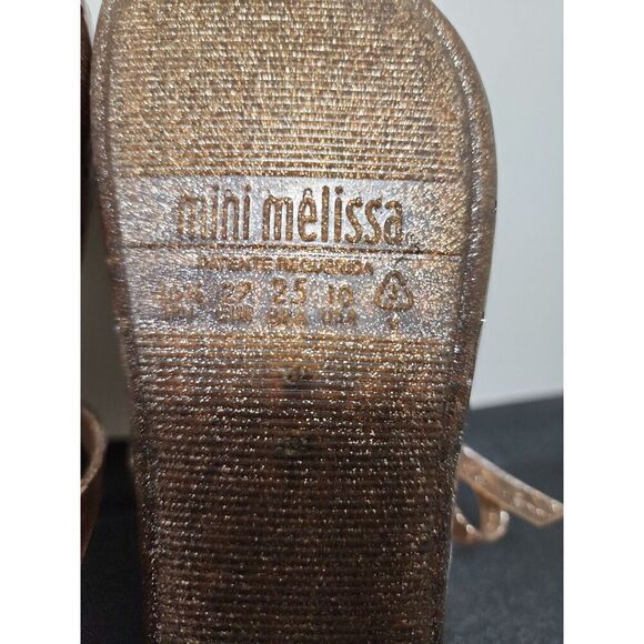 MINI MELISSA Ultragirl Glitter Shoes Size 10 - Picture 5 of 8